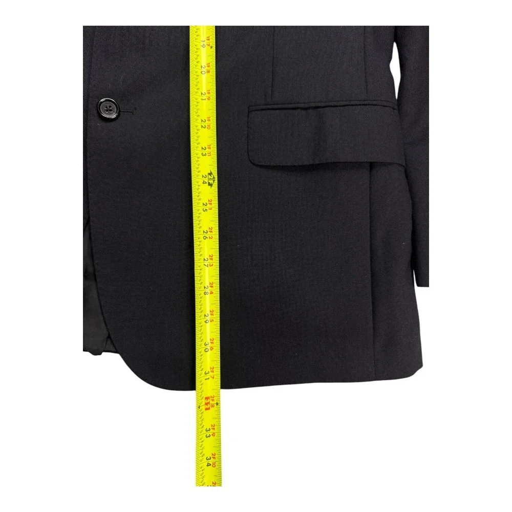 Jack Spade Mens 42 Wool Sport‎ Coat Blazer Black 2 Button Made USA Career Formal